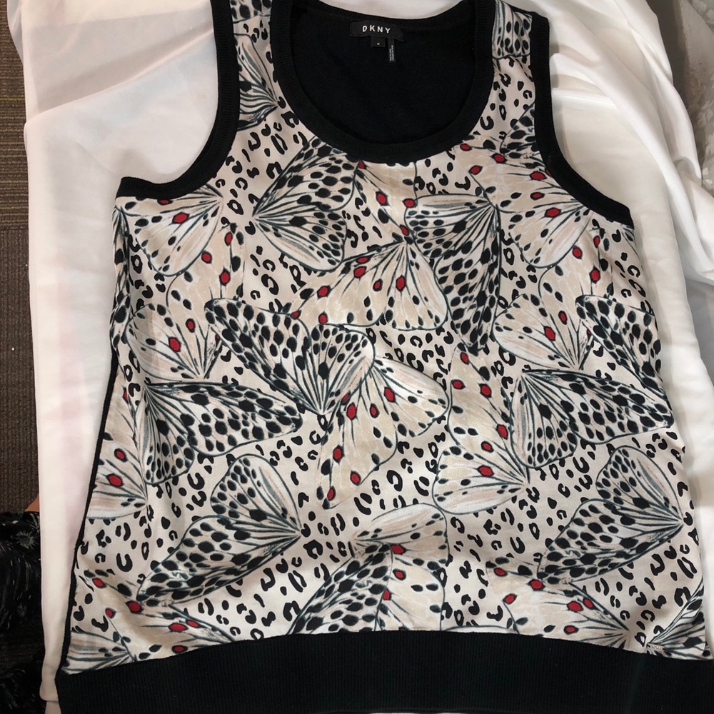 Dkny butterfly tank top size med